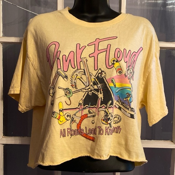 Pink Floyd cropped short sleeve shirt size M/L - Picture 1 of 7